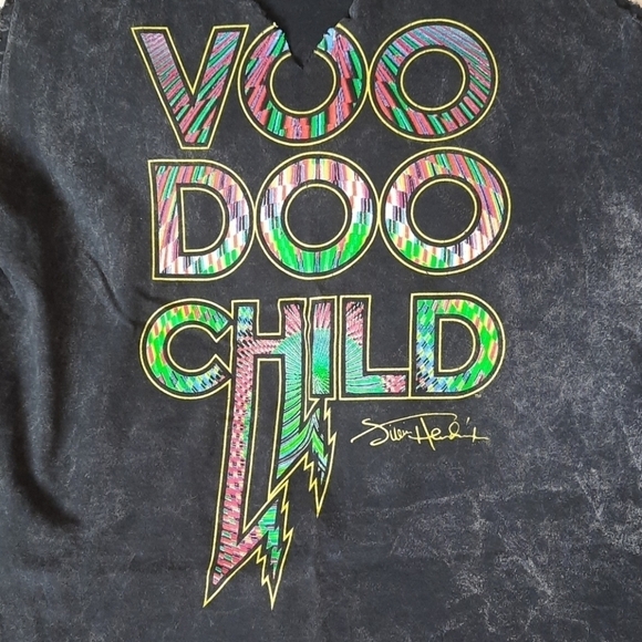 Jimi Hendrix Distressed Vneck Tank Top - Picture 2 of 6